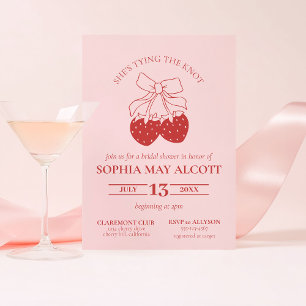 De Knoop Coquette Strawberry Vrijgezellenfeest bin Kaart