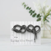 De knoop doorhakken briefkaart (Staand voorkant)