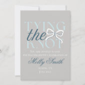 De knoop doorhakken - Elegant minimalistisch trouw Kaart (Voorkant)