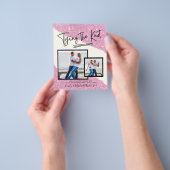 De Knoop Doorhakken - Fotofeest Uitnodiging Flyer (Hand)