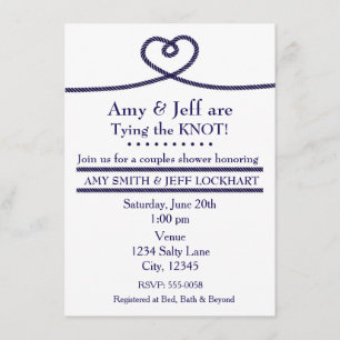 DE KNOOP DOORHAKKEN Hart Trouwsplash Uitnodiging