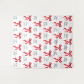 De knoop gepersonaliseerde Vrijgezellenfeest achte Wandkleed (Voorkant (horizontaal))