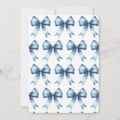 De Knoop Iets Blauw Bow Vrijgezellenfeest vastmake Kaart (Achterkant)