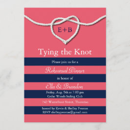 De Knoop Koraal Repetitie Diner uitnodiging binden
