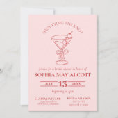 De knoop leggen Coquette Martini Bow Vrijgezellenf Kaart (Voorkant)