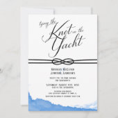 De knoop leggen op het jacht Ocean Blue Waterverf Kaart (Voorkant)