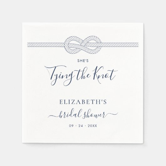 De knoop nautisch Vrijgezellenfeest binden Servet (Voorkant)