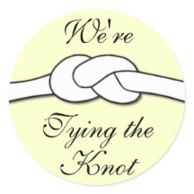 De Knoop Sticker vastbinden