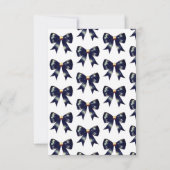 De Knoop Tien Gold Black Boog Bruidsdouche Bedankkaart (Achterkant)