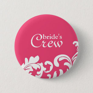 De Knoop van de Bemanning van de roze Bruid van de Ronde Button 5,7 Cm