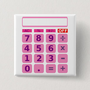 De Knoop van de calculator Vierkante Button 5,1 Cm