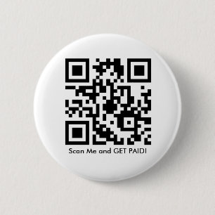 De Knoop van de Code van het filiaal QR Ronde Button 5,7 Cm