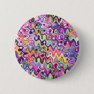De Knoop van de Kunst van Squiggle Ronde Button 5,7 Cm