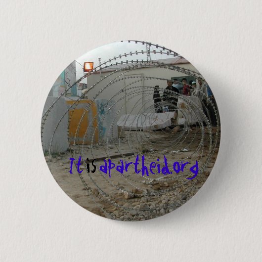 de knoop van itisapartheid.org ronde button 5,7 cm (Voorkant)