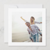 De knoop vastbinden | Foto van Red Modern Wedding Save The Date (Achterkant)