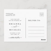 De knoop vastbinden | Modern Save the Date Photo Briefkaart (Achterkant)