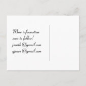 : De knoop vastbinden - Save the Date Aankondigingskaart (Achterkant)