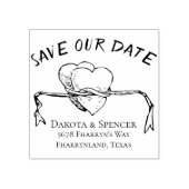 De knoop vastbinden | Sla ons contactadres voor de Rubberstempel (Afrduk)