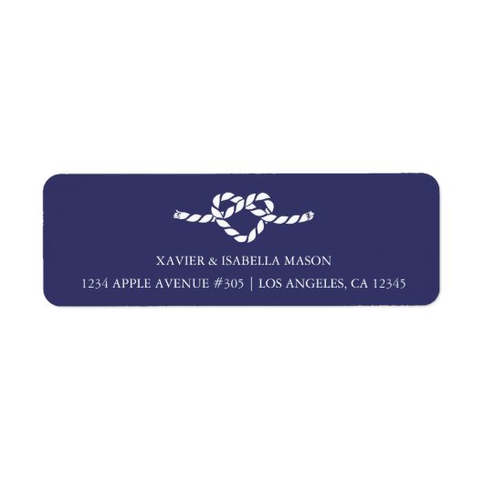 De knoop vastmaken | Aangepaste achtergrondkleur Etiket (Voorkant)