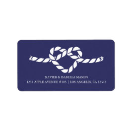 De knoop vastmaken | Aangepaste achtergrondkleur Etiket