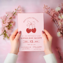 De knoop vastmaken Coquette Bridal Shower Uitnodig