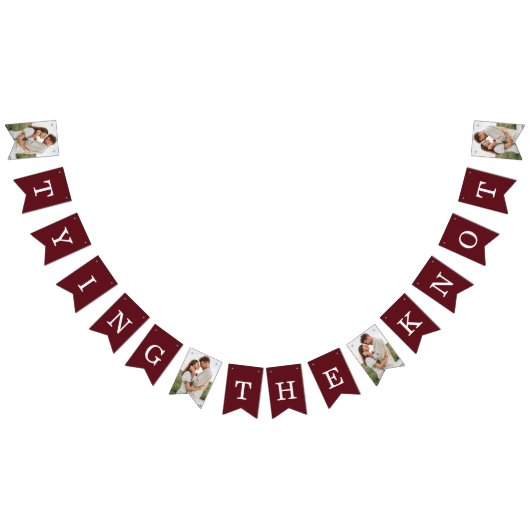 De knoopfoto vastbinden vlaggetjes (Alle)