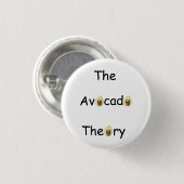 De knop Avocado Theory Ronde Button 3,2 Cm (Voorkant /achterkant)
