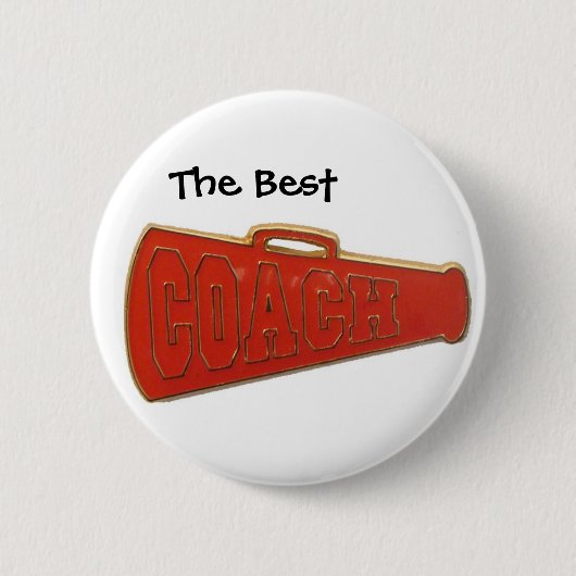 De knop beste coach ronde button 5,7 cm (Voorkant)