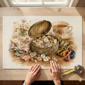 De knop blik puzzel