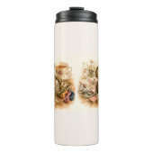 De knop blik thermotumbler thermosbeker (Voorkant)