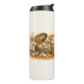 De knop blik thermotumbler thermosbeker (Gedraaid links)