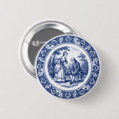 De Knop met de Uitbrander Ronde Button 5,7 Cm (Voorkant /achterkant)