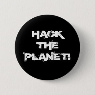 De knop Planet hacken Ronde Button 5,7 Cm
