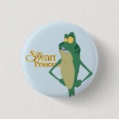 De knop Swan Princess Jean-Bob Ronde Button 3,2 Cm (Voorkant)