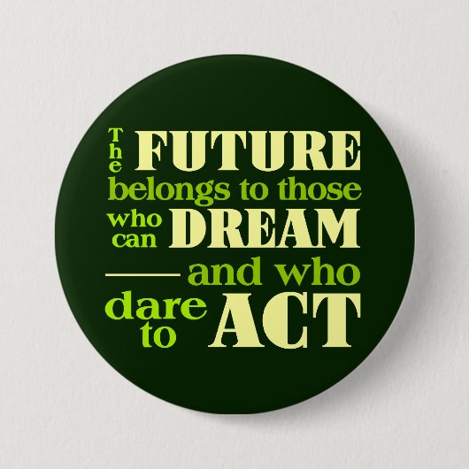 De knop Toekomstige Ronde Button 7,6 Cm (Voorkant)