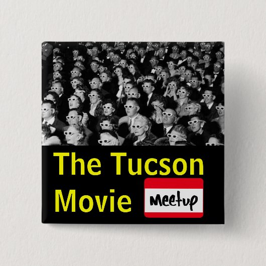 De knop Tucson Movie Group Vierkante Button 5,1 Cm (Voorkant)