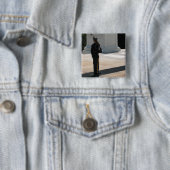 De knop van het graf van de onbekende soldaten vierkante button 5,1 cm (In situ)