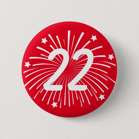 De knopen van de de partijviering van de ronde button 5,7 cm (Voorkant)