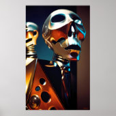 De knoppen komen van de machines poster (Voorkant)