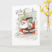 De knorrige Kerstkaart van de Kerstman Kaart (Gele Bloem)