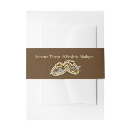 De Knot Celebration Belly Band binden Uitnodigingen Wikkel