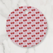 De Knot Chic Modern Cherry Vrijgezellenfeest binde Bedankjes Labels (Achterkant)