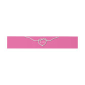 De Knot Fuchsia Belly Band binden Uitnodigingen Wikkel (Vlak)