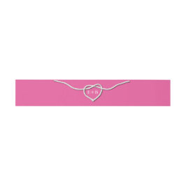 De Knot Fuchsia Belly Band binden Uitnodigingen Wikkel