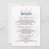 De Knot Nautical Bachelorette Route vastbinden Kaart (Achterkant)