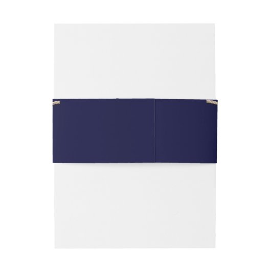 De Knot Navy Belly Band binden Uitnodigingen Wikkel (Achterkant Voorbeeld)