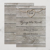 De Knot Repetial Dinner Uitnodiging vastbinden (Voorkant / Achterkant)