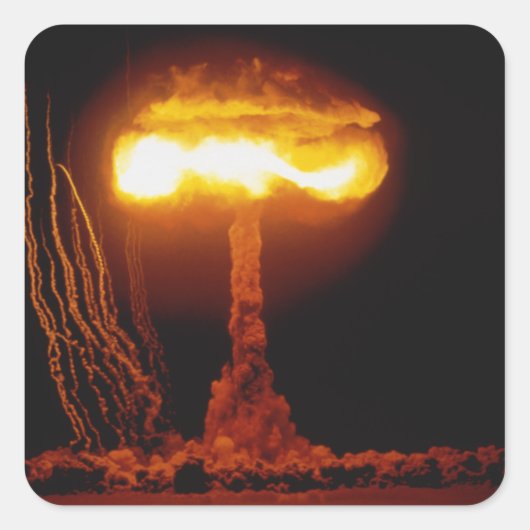 De Knothole van de Bevordering van de verrichting, Vierkante Sticker (Voorkant)