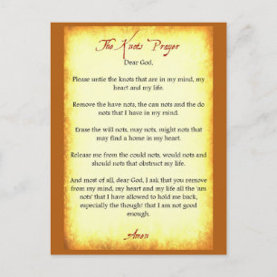 De Knots Prayer Briefkaart