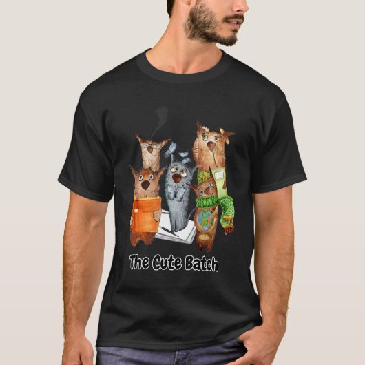 De Knuffel Batch Kat Halloween Feestdag T-shirt (Voorkant)